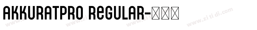 AkkuratPro Regular字体转换
